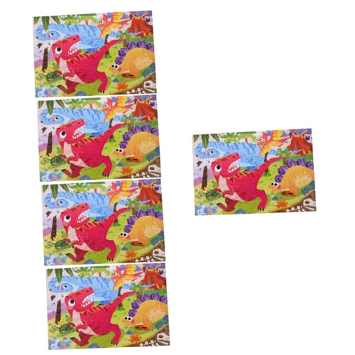 ibasenice 5 Sätze Kinderpuzzle Bodenrätsel Für Kinder Mädchen Spielzeug Puzzle-Spielzeug Für Die Frühe Bildung Puzzles Für Kinder Im Alter Von 4-8 Jahren Papier Requisiten Kleinkind von ibasenice