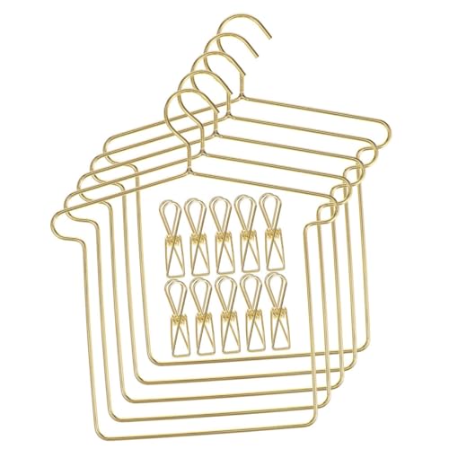 ibasenice 5 Sätze Puppen Kleiderbügel Clips für Puppenhaus zur Aufbewahrung und Präsentation von Puppenoutfits Goldfarbenes Design ibasenice 5 Sätze Puppen Kleiderbügel Clips für Puppenhaus zur Aufbewahrung und Präsentation von Puppenoutfits Goldfarbenes Design von ibasenice