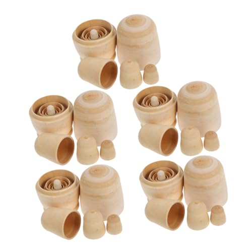 ibasenice 5 Sätze Unbemalte Russische Nesting Dolls Teiliges DIY Holz Kit für Erwachsene Kreative Bastelspielzeuge für Geburtstagsgeschenke und Wohnkultur ibasenice 5 Sätze Unbemalte Russische Nesting Dolls Teiliges DIY Holz Kit für Erwachsene Kreative Bastelspielzeuge für Geburtstagsgeschenke und Wohnkultur von ibasenice