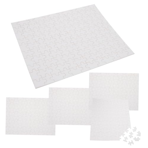 ibasenice 5 Satz Teiliges Blanko Puzzle Sublimation Wärmeübertragung DIY Graffiti Puzzleteile Kinderfreundliches Holzhandwerk Kreative Bastelidee Personalisierbar für Familien und Geschenke von ibasenice