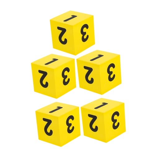 ibasenice 5 Stück Bunte Schaumstoffwürfel für kinderspielzeug Table Gaming Children Toys Tischspielzubehör Kid Toys brettspiel Motto-Party-Requisite Partyzubehör Eva Yellow ibasenice 5 Stück Bunte Schaumstoffwürfel für kinderspielzeug Table Gaming Children Toys Tischspielzubehör Kid Toys brettspiel Motto-Party-Requisite Partyzubehör Eva Yellow von ibasenice