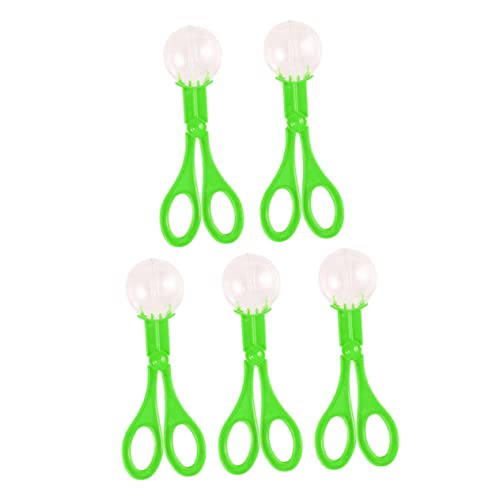 ibasenice 5 Stück Fehlerfalle Activity für aktivity für Kid Toys Kinderaktivitäten für fliegen Fallen handliche Scherenclips Scherenklammern Plastik Green von ibasenice