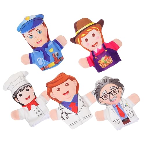 ibasenice 5 Stück Fingerpuppen Mini Fingerpuppen Zum Geschichtenerzählen Entzückende Fingerpuppen Fingerpuppen Handfingerpuppe Fingerpuppen Pp Baumwolle von ibasenice