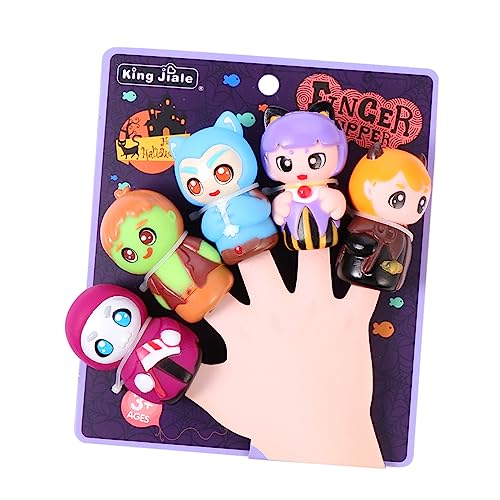 ibasenice 5 Stück Halloween-fingerspielzeug Puppentrage Spielzeuge Kinderspielzeug Spielsachen Handpuppen Marionetten Mini-Halloween-Modell PVC von ibasenice