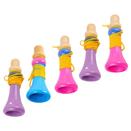ibasenice Trompetenspielzeug-Set Für Kinder 5-teiliges Trompeten-Musikinstrument Für Kleinkinder Pädagogisches Spielzeug Für Kinder Natürlicher Ideal Für Partys Und Spiele von ibasenice