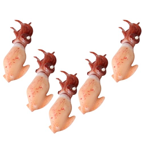 ibasenice 5 Stück Künstlicher künstliche Fische wohnungsdeko dekofische wohnraumdeko gefälschte Tintenfischspielzeuge kleine Tintenfischdekoration -Skulptur PVC Brown ibasenice 5 Stück Künstlicher künstliche Fische wohnungsdeko dekofische wohnraumdeko gefälschte Tintenfischspielzeuge kleine Tintenfischdekoration -Skulptur PVC Brown von ibasenice