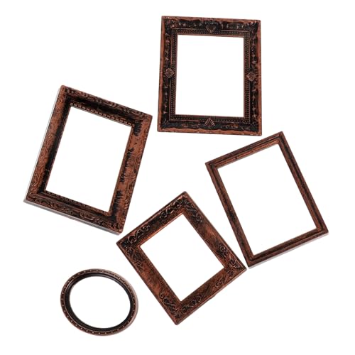 ibasenice 5 Stück Maßstab Bronzefarbene Retro-deko für Puppenhaus Leichte Stabile Kunststoffrahmen Vielseitige Wand Möbel-Dekoration für DIY Zubehör ibasenice 5 Stück Maßstab Bronzefarbene Retro-deko für Puppenhaus Leichte Stabile Kunststoffrahmen Vielseitige Wand Möbel-Dekoration für DIY Zubehör von ibasenice