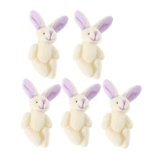 ibasenice 5 Stück Mini-hase-plüsch-schlüsselanhänger: Weicher Hase-kuscheltier-anhänger – Süße Gegliederte Hasen-dekoration Für Kinder Und Mädchen – Kawaii-plüschtiere, Party-gastgeschenke ibasenice 5 Stück Mini-hase-plüsch-schlüsselanhänger: Weicher Hase-kuscheltier-anhänger – Süße Gegliederte Hasen-dekoration Für Kinder Und Mädchen – Kawaii-plüschtiere, Party-gastgeschenke von ibasenice