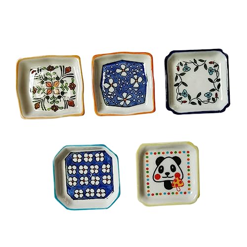 ibasenice 5 Stück Mini-keramikplatte Mini-Gericht Miniatur-butterdosen Utensil Tragbares Simulations-geschirrspielzeug Kreative Geschirr Besteck ibasenice 5 Stück Mini-keramikplatte Mini-Gericht Miniatur-butterdosen Utensil Tragbares Simulations-geschirrspielzeug Kreative Geschirr Besteck von ibasenice