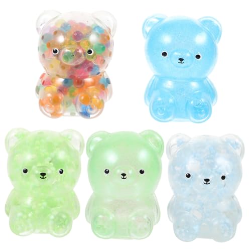 ibasenice 5 Stück Niedliches Stressabbau Kleine Elastische Lustiges Antistress Handspielzeug für Erwachsene Tragbares Weiches Decompression Toy zur Fingerübung von ibasenice