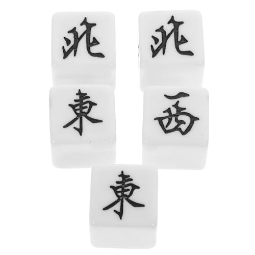 ibasenice 5 Stück Partygeschenk boardgame настольная игра spielewürfel partyspiel Ludo brettspiel Richtung nur Mahjong- Winde Spiel-Requisiten kleine Würfelspielspielzeug Acryl von ibasenice
