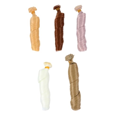 ibasenice 5 Stück Puppe Perücke Babypuppe lockig Glatte Haarsträhnen Puppe gerade Perücke rosa Perücke puppenperücken puppenhaar DIY zubehör Puppenherstellungswerkzeug Hochtemperaturdraht ibasenice 5 Stück Puppe Perücke Babypuppe lockig Glatte Haarsträhnen Puppe gerade Perücke rosa Perücke puppenperücken puppenhaar DIY zubehör Puppenherstellungswerkzeug Hochtemperaturdraht von ibasenice