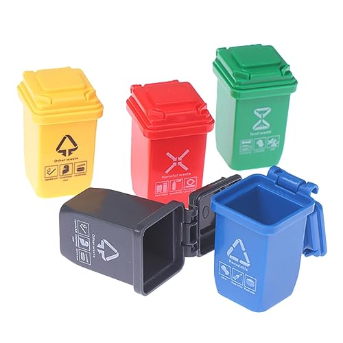 ibasenice 5 Stück Puppenhaus-mini-mülleimer-modellzubehör Recyclingbehälter Puppenhausverzierung Müll Kann Puppenhaus-mülleimer Mülltonne Kleines Modell Mülleimer Figur Auto Mülleimer ibasenice 5 Stück Puppenhaus-mini-mülleimer-modellzubehör Recyclingbehälter Puppenhausverzierung Müll Kann Puppenhaus-mülleimer Mülltonne Kleines Modell Mülleimer Figur Auto Mülleimer von ibasenice
