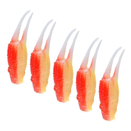 ibasenice 5stücke Teilige Simulierte Krabbenschere Dekoration Aus PVC Für Wohnzimmer Küche Party Künstliche Krabbenschere Modell Ornament Faux Food Dekorationsobjekte von ibasenice