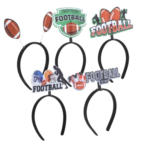 ibasenice 5stücke Fußball- -haarreifen Für Partys Bequeme Und Leichte Rugby-haarbänder Für Wettkämpfe Und Fußballspiele Kreative Haaraccessoires Für Fans ibasenice 5stücke Fußball- -haarreifen Für Partys Bequeme Und Leichte Rugby-haarbänder Für Wettkämpfe Und Fußballspiele Kreative Haaraccessoires Für Fans von ibasenice