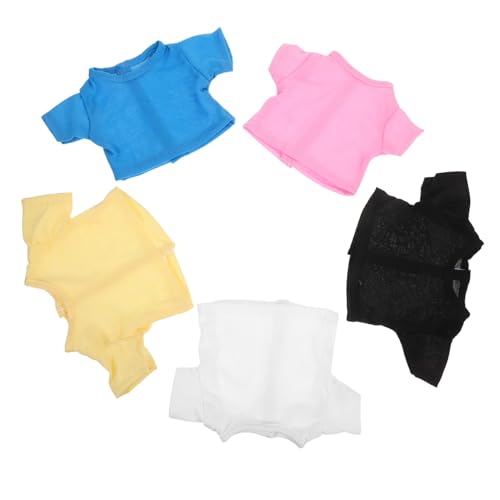 ibasenice 5 Stück Shirts für Kuscheltiere in Einfarbig Kurzarm Weiche Stoffqualität Optimal für Bärenpuppen Modische Kleidung für Plüschtiere und Puppenbekleidung ibasenice 5 Stück Shirts für Kuscheltiere in Einfarbig Kurzarm Weiche Stoffqualität Optimal für Bärenpuppen Modische Kleidung für Plüschtiere und Puppenbekleidung von ibasenice