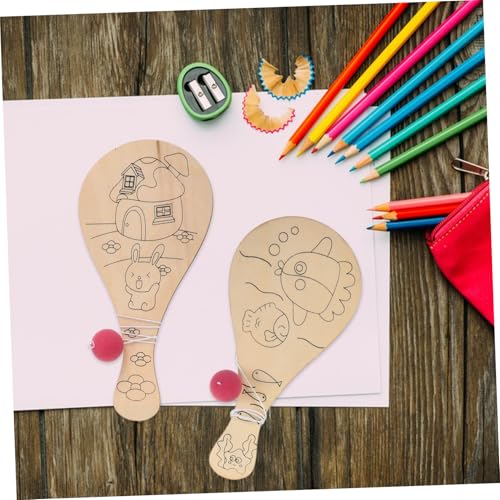 ibasenice 5 Stück Teiliges DIY Holzspielzeug Malpaddelball mit Handbemaltem Ball Pädagogisches Kreativspielzeug für Sicher Langlebig und Fördert Motorische Sowie Kreative Fähigkeiten ibasenice 5 Stück Teiliges DIY Holzspielzeug Malpaddelball mit Handbemaltem Ball Pädagogisches Kreativspielzeug für Sicher Langlebig und Fördert Motorische Sowie Kreative Fähigkeiten von ibasenice
