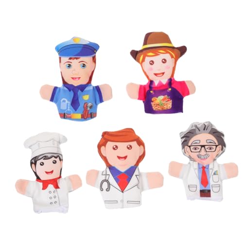 ibasenice 5 Stück Teiliges Fingerpuppen mit Niedlichen Berufsfiguren Pädagogisches für Interaktive Handpuppen für Geschichten für Eltern Junge Mädchen Spiel und Kindergarten ibasenice 5 Stück Teiliges Fingerpuppen mit Niedlichen Berufsfiguren Pädagogisches für Interaktive Handpuppen für Geschichten für Eltern Junge Mädchen Spiel und Kindergarten von ibasenice