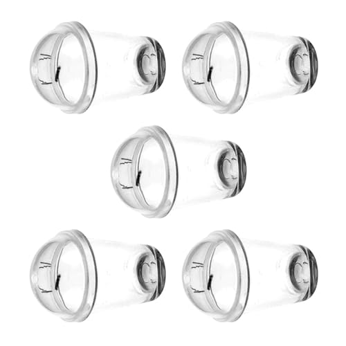 ibasenice 5 Stück Teiliges Miniatur Milchtee Kaffeetassen Transparente Kunststoffbecher mit Deckel Realistische Miniaturhaus Accessoires für Puppenhaus deko Leichte Trinkbecher für DIY und von ibasenice