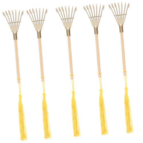 ibasenice 5 Stück Teiliges Miniatur Rechen Goldfarben Feinzahnige Dekorative Rechen für Zen Garten Sandgestaltung Aromaräucherwerk und Balkonpflanzen Leicht und Handlich ibasenice 5 Stück Teiliges Miniatur Rechen Goldfarben Feinzahnige Dekorative Rechen für Zen Garten Sandgestaltung Aromaräucherwerk und Balkonpflanzen Leicht und Handlich von ibasenice