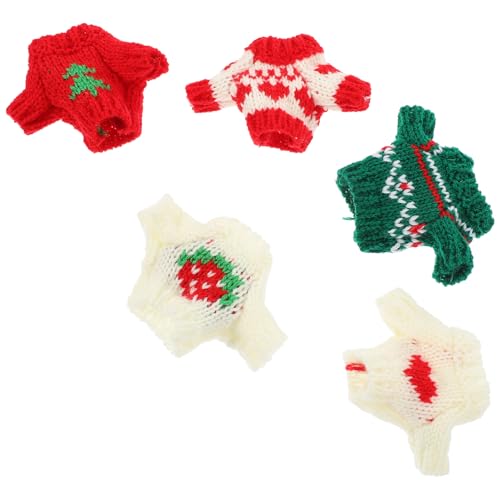 ibasenice 5 Stück Vinyl Puppen Anziehpullover Puppen Plüschpuppen Babypuppen Zubehör Puppen Anziehpullover Babypuppen Modepuppen Bekleidung Puppenkleidung Für Den Winter von ibasenice