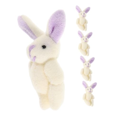 ibasenice 5 Stück Weiche Stofftier Figuren für Kawaii Schlüsselanhänger und Dekoration für Geburtstagsfeiern im Frühling Niedliche Hase Anhänger ibasenice 5 Stück Weiche Stofftier Figuren für Kawaii Schlüsselanhänger und Dekoration für Geburtstagsfeiern im Frühling Niedliche Hase Anhänger von ibasenice