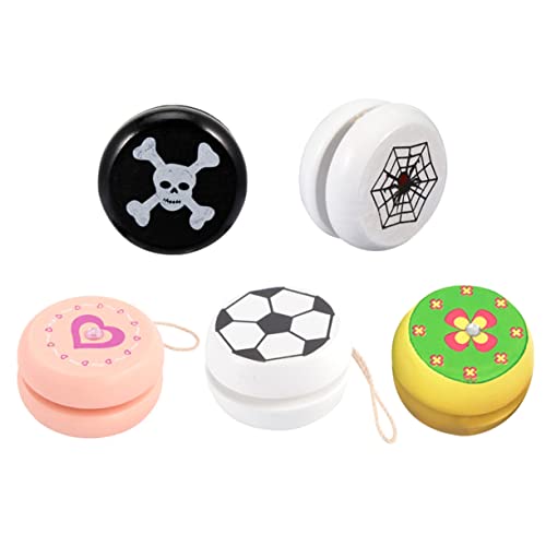 ibasenice 5 Stück hölzernes Jo-Jo yo yo holzspielzeug für Kinderfreundliches Intellektuelles Fun Toy pädagogisches Kinderspielzeug Jo-Jo- ibasenice 5 Stück hölzernes Jo-Jo yo yo holzspielzeug für Kinderfreundliches Intellektuelles Fun Toy pädagogisches Kinderspielzeug Jo-Jo- von ibasenice