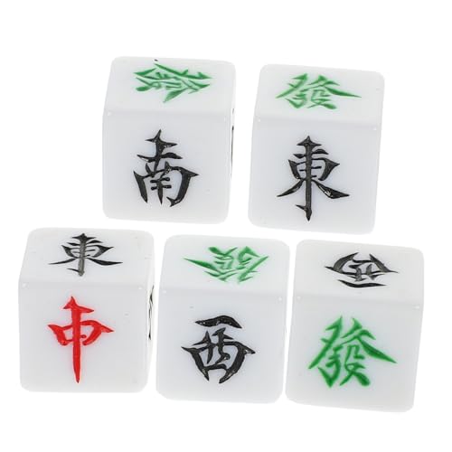 ibasenice 5 Stück tragbare Würfel Mahjong-Spiel Windrichtungswürfel Würfel Masse Partyzubehör Partywürfel große Würfel kleine Würfel Partyspielwürfel Würfel für Spiel Acryl ibasenice 5 Stück tragbare Würfel Mahjong-Spiel Windrichtungswürfel Würfel Masse Partyzubehör Partywürfel große Würfel kleine Würfel Partyspielwürfel Würfel für Spiel Acryl von ibasenice