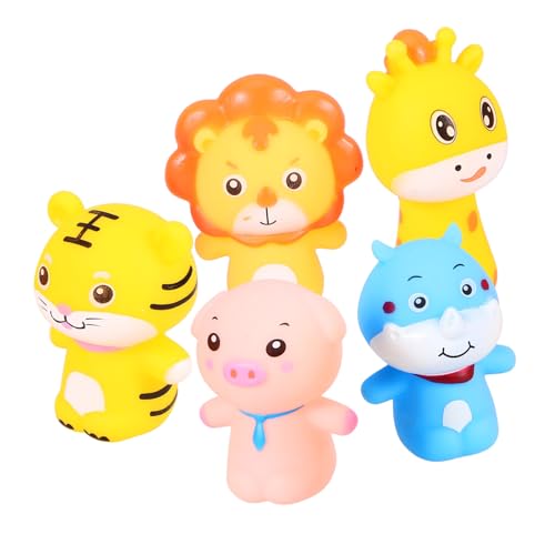 ibasenice 5er-Pack Fingerpuppenspielzeug Mit Tieren Für Kleinkinder Handpuppenset Für Die Spielzeit Der Kinder von ibasenice