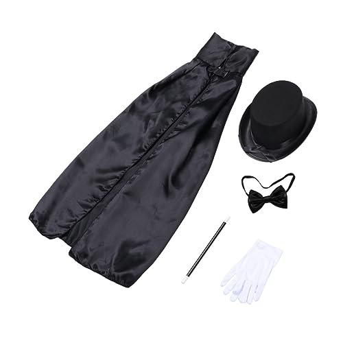 ibasenice 5-Teiliges Set Halloween-Zaubererkostüm halloween umhang halloween costume halloweenkostüme halloween stock costume de halloween zaubererhut Zauberer kleidung Zauberer Kostüm Black ibasenice 5-Teiliges Set Halloween-Zaubererkostüm halloween umhang halloween costume halloweenkostüme halloween stock costume de halloween zaubererhut Zauberer kleidung Zauberer Kostüm Black von ibasenice