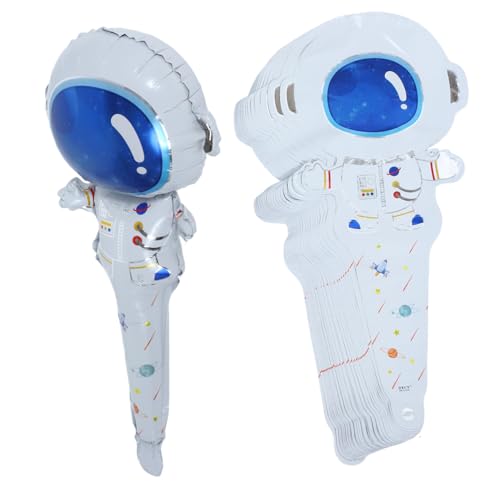ibasenice 50 Stück Astronautenballon Luftpumpe Für Schlauchboote Wiederverwendbares Ballonbogen-set Ballonbogen-kit Heliumballonkanister Helium Für Ballons Blase Aluminiumfolie von ibasenice