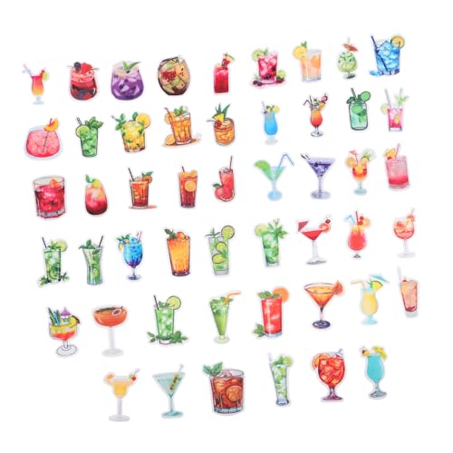 ibasenice 50 Stück Cocktail Aufkleber für Gläser Dekorative DIY Aufkleber für Wasserflaschen Becher und Scrapbooking Selbstklebende Etiketten für Kreative Gestaltungen ibasenice 50 Stück Cocktail Aufkleber für Gläser Dekorative DIY Aufkleber für Wasserflaschen Becher und Scrapbooking Selbstklebende Etiketten für Kreative Gestaltungen von ibasenice