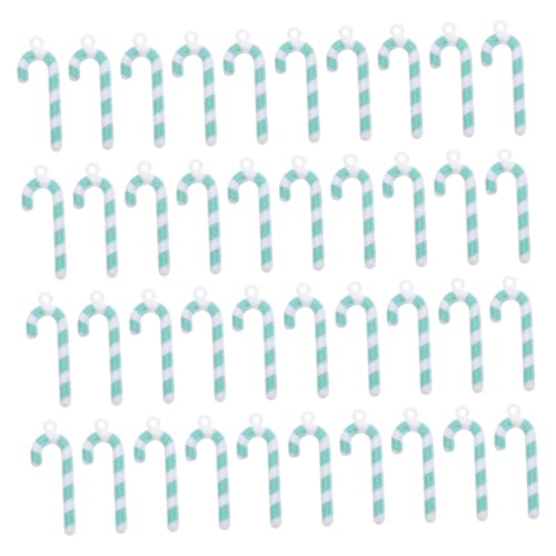 ibasenice 50 Stück Deko Accessoires Harz Accessoires DIY Weihnachts Zuckerstangen Miniatur Zuckerstangen Ornamente Dekorationen DIY Zubehör von ibasenice