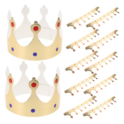 ibasenice 50-teiliges Party-hut-set mit Goldenen Papierkronen für Jungen und Mädchen Zum Geburtstag Prinzessinnen- und Prinzen-requisiten für Feiern für Frauen und Jungen von ibasenice