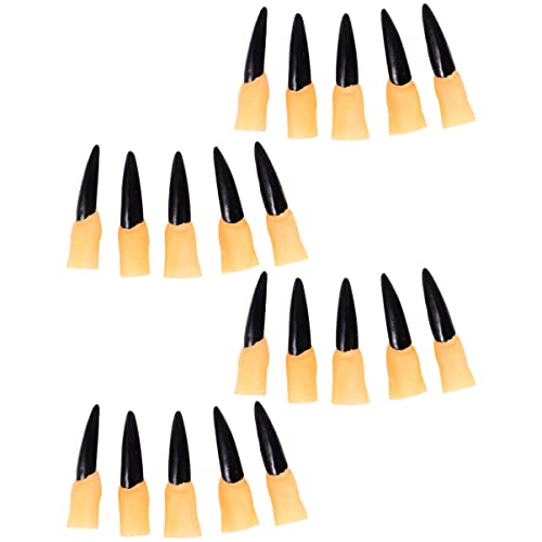 ibasenice 50 Stück Halloween Fingernagelabdeckungen Für Cosplay Zombie Finger Nagel Set Für Halloween Karneval Maskerade von ibasenice
