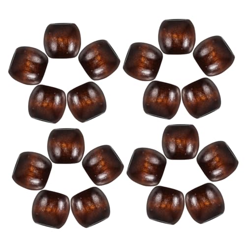 ibasenice 50 Stück Holzperlen Abacus Perlen Holzperlen Zum Basteln Bastelperlen Aus Holz Abstandsperlen Aus Holz Runde Abstandshalter Lose Perlen Abstandsperlen Zum Basteln Light Brown von ibasenice