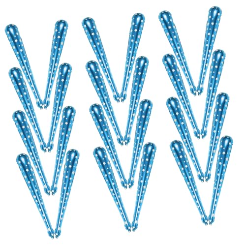 ibasenice 50 Stück Komm Stock aufblasbare Krachmacher Jubel liefert Party-Krachmacher Cheerleading Accessoires lauter Krachmacher Krachmacher-Party Jubelstock Aluminiumfolie Blau von ibasenice