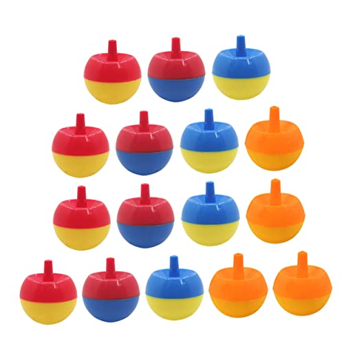 ibasenice 50 Stück Kreisel Fliegendes Scheibenspielzeug Flying Disc Launcher Zappeln Oberteile Zappelkreisel Kreiseloberteil Zappelpuzzle Kunststoffoberteile PVC von ibasenice