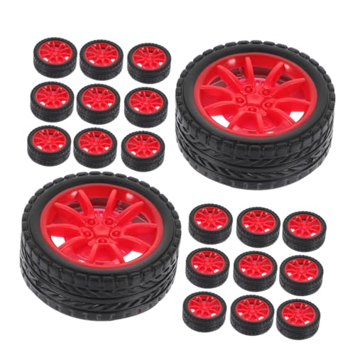 ibasenice 50stücke Spielzeugräder Aus Kunststoff Räder Für Rc-Autos Lkws Bootmodelle Modellteile Ersatzzubehör von ibasenice