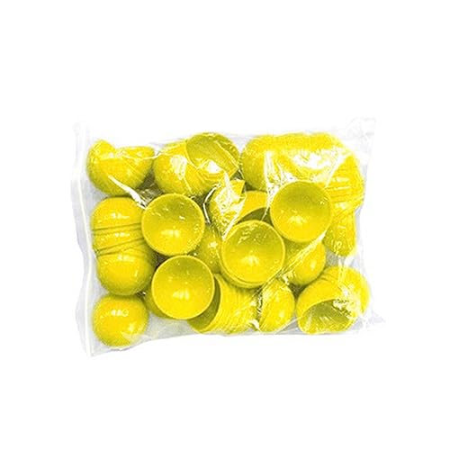 ibasenice 50 Stück Lotteriekugel Amusement glucksbringer gelkugeln wasserspielsachen Gelbe Dekoration Event-Hohlkugeln Tombola klein Größe Ball Party Aktivität Bunte Bälle Yellow von ibasenice
