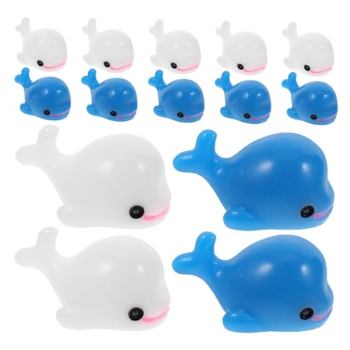 ibasenice 50 Stück Mikro Landschaftsornamente Heimdekoration Miniatur Delfinfiguren Mini Dekorationen Unter Dem Meer Basteln Delfine Cupcake Topper Dekorative Desktop Ornamente von ibasenice