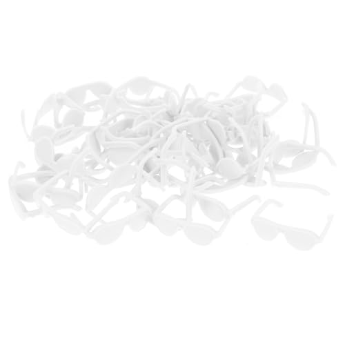 ibasenice 50 Stück Mini Puppenbrillen Miniaturen Puppenhauspuppen Babypuppe Bezaubernde Mini Sonnenbrillen Brillen Requisiten Mini Brillenmodelle Modische Brillendekore von ibasenice