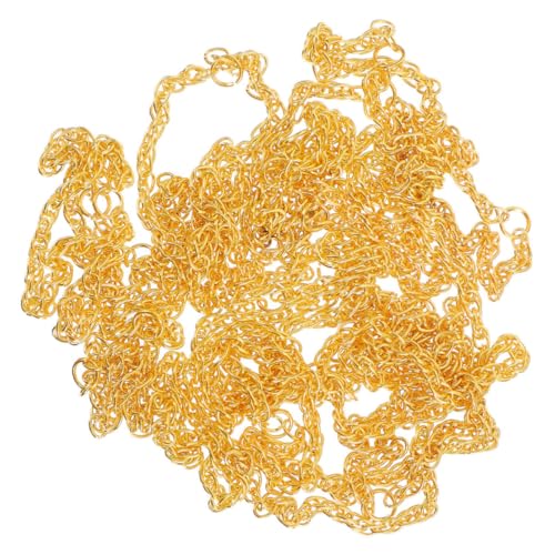 ibasenice Miniaturketten 50 Stück Goldfarbene Puppen Halskette Spielzeugkette Elegantes Design von ibasenice