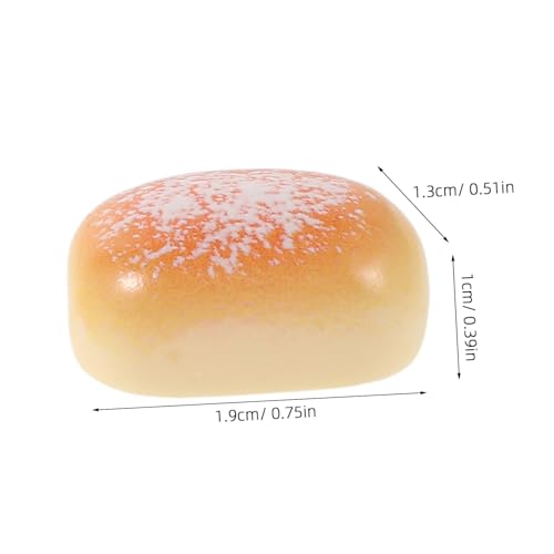 ibasenice 50 Stück Miniatur Brote Resin Deko Mini Küchen Zubehör Leicht Tragbare Künstliche Backwaren Vielseitige DIY Bastelprojekte und Hausdekoration für Miniatur Küchen und Essensdisplay von ibasenice