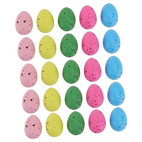 ibasenice Osterdekorationen 50 Stück Plastikeier 4*3cm Handgemachte Kinderspielzeug Dekorative Osterjagd Zubehör von ibasenice