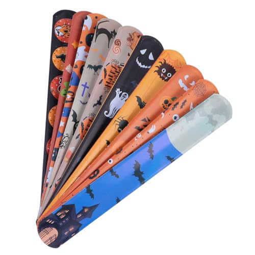 ibasenice 50 Stück Papa-kreis Halloween Schaumstoff-glühstäbchen Karnevalspreise Bulk- Für Kinderpreise Armband Kinderspielzeug Faschingsarmband Schlagband Pvc von ibasenice