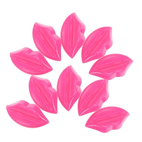 ibasenice 50 Stück Puppengesichts Accessoires Anzugknöpfe Lippen Accessoires Nähknöpfe Anzugknöpfe Kleiderknöpfe Unikat Knöpfe Puppenherstellungsknöpfe Mantelknöpfe Rosy Plastic von ibasenice