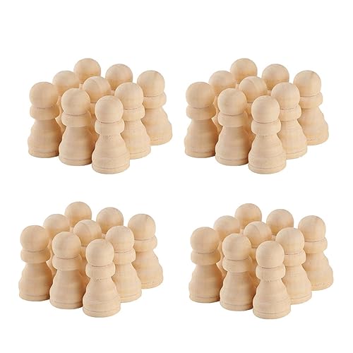 ibasenice 50 Stück Schachfiguren Aus Holz Schachbretter Schachspiel Schachbrettspiel Schachkunst Brettspielzubehör DIY Holzhandwerk Unfertiges Holzhandwerk Holzmalerei Basteln ibasenice 50 Stück Schachfiguren Aus Holz Schachbretter Schachspiel Schachbrettspiel Schachkunst Brettspielzubehör DIY Holzhandwerk Unfertiges Holzhandwerk Holzmalerei Basteln von ibasenice
