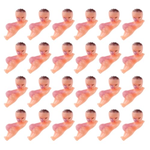 ibasenice Baby-dusche-dekorationen 50 Stück Mini-baby-statuen Aus Kunststoff Kunst Cartoon Figur von ibasenice