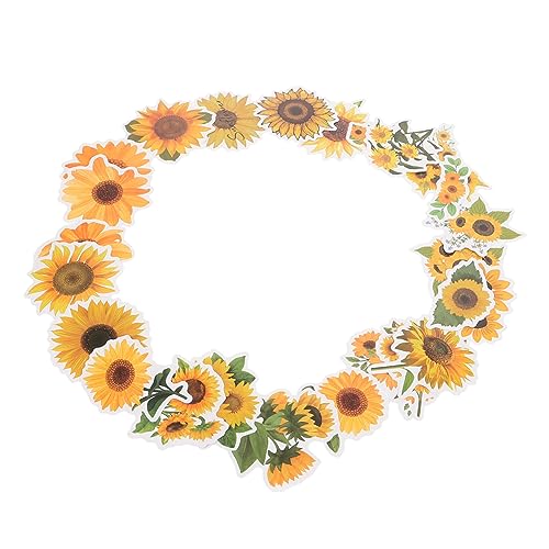 ibasenice 50er-Pack Sonnenblumen-Aufkleber – Selbstklebende Aufkleber Für Gepäck Auto Laptop Ästhetische Dekoration ibasenice 50er-Pack Sonnenblumen-Aufkleber – Selbstklebende Aufkleber Für Gepäck Auto Laptop Ästhetische Dekoration von ibasenice